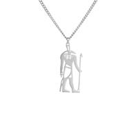 ZIAFRPN Ladies' necklace, fashionable and personalized Egyptian God Talisman Pendant Necklace for Women/Men Wisdom Thoth Ibis-head Amulet Gold Plated Jewelry