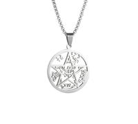 ZIAFRPN Men 's Jewish Hebrew Tetragrammaton Pentagram Pendant Necklace Israeli Religious Amulet Jewelry congratulations gifts