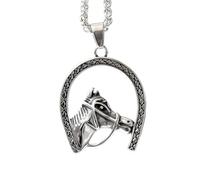 ZIAFRPN men's necklace,2025 Necklace club Horse Head Horseshoe Hoof Pendant Fashion Jewelry gift,Personalized Gift
