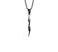 ZIAFRPN Men's necklace Cool Slim Lightning Necklaces for Men Boys, Waterproof Zeus Lightning Pendant Collar Gifts for Him Jewelry fashion