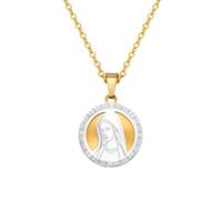 ZIAFRPN Men's necklace Cut Out Virgin Pendant Necklaces for Men Women, Unisex Faither Prayer Collar fashion