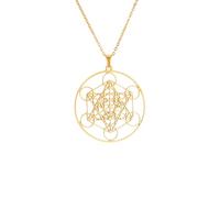 ZIAFRPN Metatron Cube Necklace Sacred Geometry Powerful Symbol Kabbala Amulet Solomon Jewelry