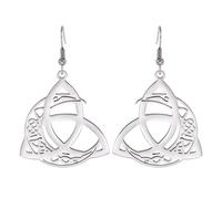 ZIAFRPN Moon Celtics Knot Earrings Vintage Irish Witch Lucky Amulet Drop Earrings Jewelry