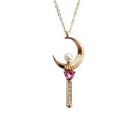 ZIAFRPN Moon Woman's Necklace Japanese Anime Jewelry Women Sailor Moon Cosplay Accessories Character Pendant Jewelry Gift