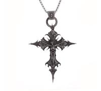 ZIAFRPN Necklace Dante Purgatory Cross Necklace Vintage Gothic Jesuus Suffering Necklace Jewelry for Men and Women fashion