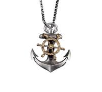 ZIAFRPN Necklace Fashion European and American Popular Anchor Pendant Punk Men's Motorcycle Hip Hop Fashion Jewelry fashion