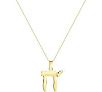 ZIAFRPN necklace men，Hebrew Chai Pendant Necklace Hypoallergenic Judaism Jewelry Send Friends Gift