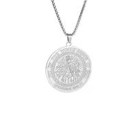 ZIAFRPN necklace men Retro Knights Templar Medal Pendant Necklace for Men and Women Personalized Punk Hip-Hop Trendy Jewelry best gifts