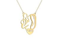 ZIAFRPN necklace men，Romantic Love Heart Mom and Boby Necklaces for Women Chains Choker Jewelry Gift for Mother's day
