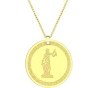 ZIAFRPN necklace men，Themis Titaness of Divine Law and Order Amulet Pendant Necklace Women Gift Jewelry