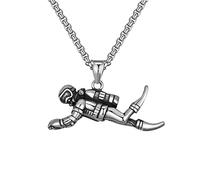 ZIAFRPN necklace pendant jewelry European and American trend personality hip hop diver men's long necklace birthday party favors