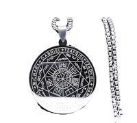 ZIAFRPN Necklace Seven s Amulet Necklaces Men Seal of Talisman Protection Jewelry Collar Hombre fashion