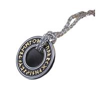 ZIAFRPN never fade Stainless Steel Icelandic Helmet Horror In Runic Circle Pendant Magical Staves men Rune Amulet