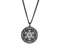 ZIAFRPN pendant necklace Angel of Life Seal Solomon Men Necklace Kabbalah Amulet Jewelry Halloween Fashion Party Jewelry Gift