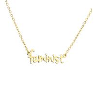 ZIAFRPN pendant necklace Letter Feminist Necklace Women Female Strong Woman Girls Power Fashion Jewelry Best Friend Pendant Necklace Party Jewelry Gift