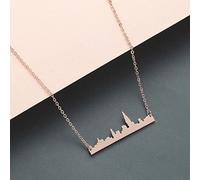 ZIAFRPN Pendant Necklace Pendant Necklace York Cityscape Necklaces For Women Dream City necklace Sweater Choker