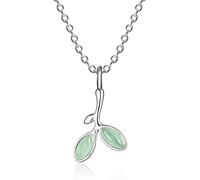 ZIAFRPN plated simple fashion sprout leaf necklace women's sweet personality clavicle chain delicate jewelry present