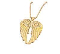 ZIAFRPN Premium Angel's Wings/Parrot/Feather Necklace 3 Design Zircon Exquisite Jewelry Pendant Dinner Party Gift For Women