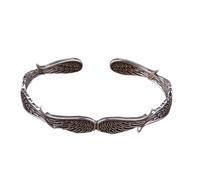 ZIAFRPN Punk Simple Silver Color Twisted Cuff Bangles Infinite Loop Bracelet Men's Fashion Casual Party Jewelry Gift with box