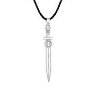 ZIAFRPN Punk Sword Cross Neckalce for Men Templar Knights Symbol Medieval Letter Envelope Opener Soldiers of Cross Pattée Catholi