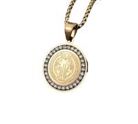 ZIAFRPN Quality Classic Catholic Holy Father Medal Men's Pendant Necklace Religious Style Ladies Prayer Jewelry congratulations gifts