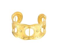ZIAFRPN Retro Luxury Bangles for Women Stainless Steel Simulated Silk Printed Silk Scarf Open Bracelets Exaggerated Jewelry Accessories