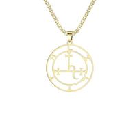 ZIAFRPN Satan Sigil of Lilith Pendant Necklace Solomon Demon Seal Necklaces Good Luck Mythology Amulet Jewelry