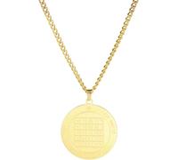 ZIAFRPN Saturn Key of Solomon Neckalace Pentacle Statement Pendant Necklaces Retro Occult Amulet Jewelry for Men