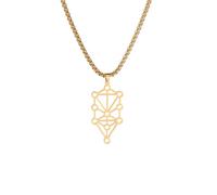 ZIAFRPN Sephirot Kabbalah Tree of Life Amulet Pendant Necklace Astrology Necklace Men Jewelry Talisman