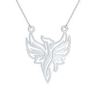 ZIAFRPN Stainless Steel Phoenix Bird Necklace for Women Clavicle Choker Steel Chains Fashion Amulets Firebird Unisex Female Jewelry Gift
