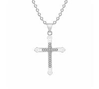 ZIAFRPN Valentine's Day present for Girlfriend Cross Punk Pendant Necklace Elegant Simple Light Luxury