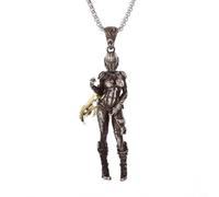 ZIAFRPN Vintage Armor Warrior Woman Pendant Necklace for Men Unique Street Rock Party Personality Punk Jewelry Birthday Gift congratulations gifts