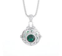 ZIAFRPN Vintage Round Big Locket Pendant Necklace for Women Men Anti Allergy Jewelry Necklace Nice Gift