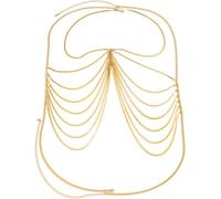 ZIAFRPN Women's jewelry Beach bikini chain clothing chain personality snake bone chain multi-layer tassel body chain female Wedding Mother's Day