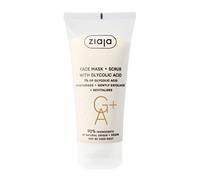 Ziaja Face Mask & Scrub With Glycolic Acid 55ml in White | Size: 55g Ziaja White 55g