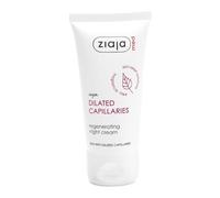 Ziaja Med Dilated Capillaries Regenerating Night Cream 50ml, Age 12+ | Fragrance-free night cream that moisturises, soothes redness and supports the skin barrier for sensitive, redness-prone skin.
