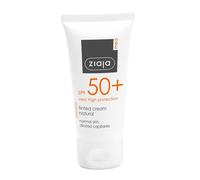 Ziaja Med Spf 50+ Tinted Cream Natural Tone, Dilated Capillaries 50Ml In White White 50ml