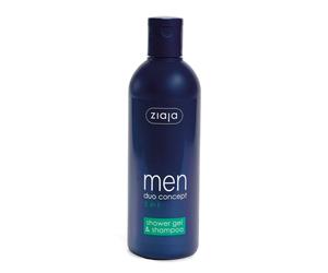 Ziaja Men's 2 In 1 Shower Gel & Shampoo 300ml in Navy
