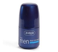Ziaja Men Anti-Perspirant Roll-On for Men, Daily Underarm Care with Aluminium Salts, Fresh Fragrance, Quick Dry Formula, 60ml