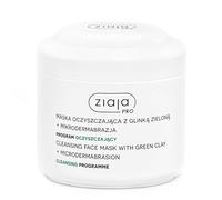 Ziaja Pro Cleansing Face Mask with Green Clay & Microdermabrasion Effect 250ml - Pore Cleansing & Sebum-Absorbing Facial Mask for Normal, Combination and Oily Skin, Professional & Home Use