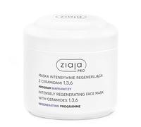 Ziaja Pro Intensely Regenerating Face Mask with Ceramides 1,3,6, Hyaluronic Acid & Vitamin E 200ml - Hydrating & Barrier-Repairing Facial Mask for Dry, Sensitive and Mature Skin, Professional & Home U