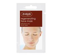 Ziaja Regenerating Face Mask With Brown Clay/sachet/display 7Ml In White White 7ml