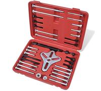 Ziaphsol 45 Piece Vibration Damper Crankshaft Steering Wheel Puller Set Drop Forged Steel Pulley Flywheels Workshop Garage Car Motorcycle Repair Maintenance