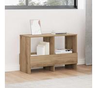 Ziaphsol Artisan Oak Magazine Rack Made of Wood Material 68.5 x 30 x 45 cm with Shelf for Brochures in the Living Room Office