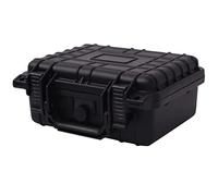 Ziaphsol Black Polypropylene and ABS Dangerous Goods Case 27 x 24.6 x 12.4 cm Hard Shell with O Ring and Pressure Valve with 3 Foam Inserts for Camera, Lens, Accessories and Transport