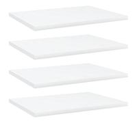 Ziaphsol Bookcase Boards 4 Pieces White Wood Material 40 x 30 x 1.5 cm for Shelving System Wall Shelf Standing Shelf Bookshelf Boltless Shelf Expandable Modular Storage Space