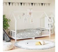 Ziaphsol Children's Bed 90 x 190 cm Solid Pine Wood Slatted Frame with Plywood Slats, for Toddlers from 4 Years, for Sleeping and Playing in the Children's Room