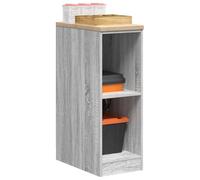 Ziaphsol Garage Storage Cabinet Grey Sonoma Solid Pine Wood Worktop with Door 30 x 51 x 85 cm, 2 Shelves, 60 kg Total Load