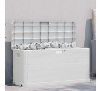 Ziaphsol Garden Storage Box, 280 L, Light Grey, Weatherproof Plastic in Wood Look, Cushion Box, Patio Box, Balcony Box for Patio, Balcony, Pool and Shed with Storage Space