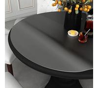 Ziaphsol Matt PVC Table Film, Round, Diameter 100 cm, 1.6 mm Furniture Protector for Table Top and Floor, Waterproof Against Oils, Easy to Clean, Edge Protection and Protection in the Dining Room